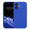 Etui Kwmobile do Apple iPhone 16, niebieskie, silikonowe, KWM000022TY004C