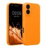 Etui Kwmobile do Apple iPhone 16, pomarańczowe, silikonowe, KWM000022TY005C