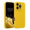 Etui Kwmobile do Apple iPhone 16 Pro, żółte, silikonowe, KWM000022TZ002C