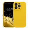 Etui Kwmobile do Apple iPhone 16 Pro, żółte, silikonowe, KWM000022TZ002C