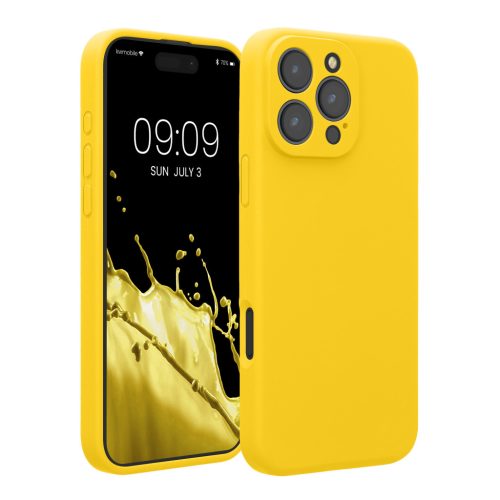 Etui Kwmobile do Apple iPhone 16 Pro Max, żółte, silikonowe, KWM000022UA002C