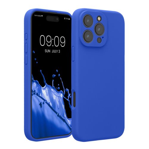 Etui Kwmobile do Apple iPhone 16 Pro Max, niebieskie, silikonowe, KWM000022UA004C