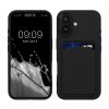 Etui Kwmobile do Apple iPhone 16, czarne, silikonowe, KWM000022UF001C