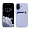 Etui Kwmobile do Apple iPhone 16, niebieskie, silikonowe, KWM000022UF003C