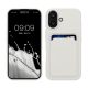 Etui Kwmobile do Apple iPhone 16, białe, silikonowe, KWM000022UF005C