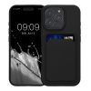 Etui Kwmobile do Apple iPhone 16 Pro, czarne, silikonowe, KWM000022UH001C