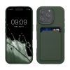 Etui Kwmobile do Apple iPhone 16 Pro, ciemnozielone, silikonowe, KWM000022UH002C