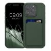Etui Kwmobile do Apple iPhone 16 Pro, ciemnozielone, silikonowe, KWM000022UH002C