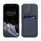 Etui Kwmobile do Apple iPhone 16 Pro, ciemnoniebieskie, silikonowe, KWM000022UH004C