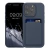 Etui Kwmobile do Apple iPhone 16 Pro, ciemnoniebieskie, silikonowe, KWM000022UH004C