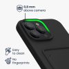 Etui Kwmobile do Apple iPhone 16 Pro Max, czarne, silikonowe, KWM000022UI001C