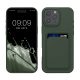 Etui Kwmobile do Apple iPhone 16 Pro Max, ciemnozielone, silikonowe, KWM000022UI002C