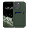 Etui Kwmobile do Apple iPhone 16 Pro Max, ciemnozielone, silikonowe, KWM000022UI002C