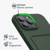 Etui Kwmobile do Apple iPhone 16 Pro Max, ciemnozielone, silikonowe, KWM000022UI002C