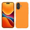 Etui Kwmobile do Apple iPhone 16, pomarańczowe, silikonowe, KWM000022UJ001C