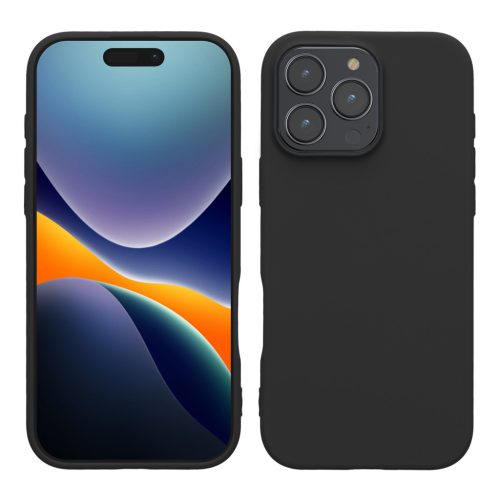 Etui Kwmobile do Apple iPhone 16 Pro Max, czarne, silikonowe, KWM000022UL002C