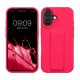Etui Kwmobile do Apple iPhone 16, różowe, silikonowe, KWM000022UM001C
