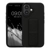 Etui Kwmobile do Apple iPhone 16, czarne, silikonowe, KWM000022UM003C