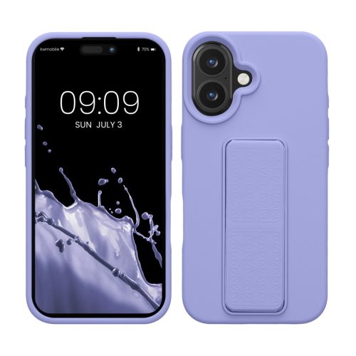 Etui Kwmobile do Apple iPhone 16, niebieskie, silikonowe, KWM000022UM004C
