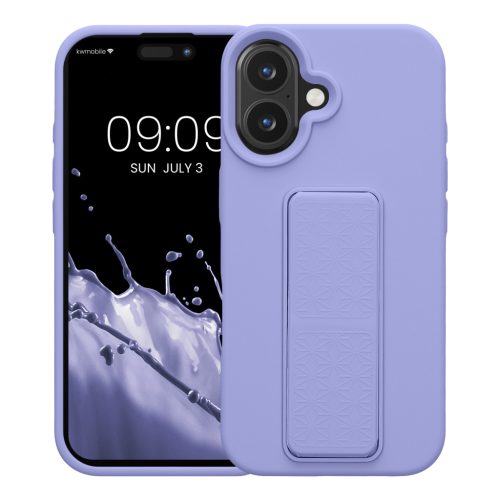 Etui Kwmobile do Apple iPhone 16, niebieskie, silikonowe, KWM000022UM004C