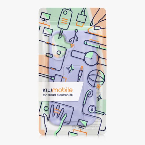 Etui Kwmobile do Apple iPhone 16, niebieskie, silikonowe, KWM000022UM004C
