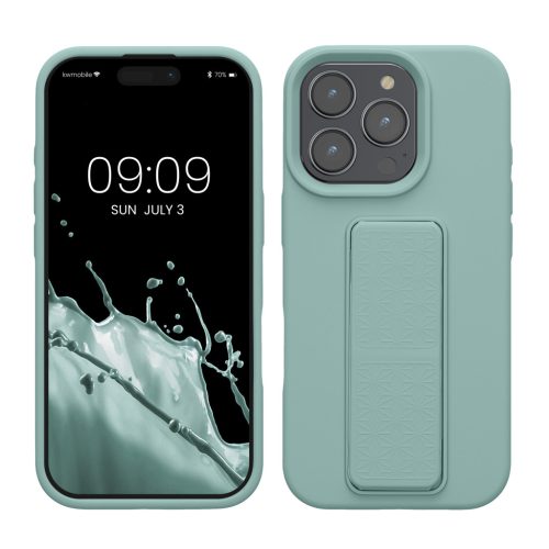 Etui Kwmobile do Apple iPhone 16 Pro, jasnozielone, silikonowe, KWM000022UN002C