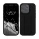 Etui Kwmobile do Apple iPhone 16 Pro, czarne, silikonowe, KWM000022UN003C