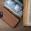 Etui Kwmobile do Apple iPhone 16, brązowe, drewno/silikon, KWM000022UP001C