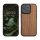 Etui Kwmobile do Apple iPhone 16 Pro, brązowe, drewno/silikon, KWM000022UQ001C