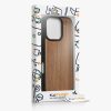 Etui Kwmobile do Apple iPhone 16 Pro, brązowe, drewno/silikon, KWM000022UQ001C