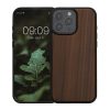 Etui Kwmobile do Apple iPhone 16 Pro Max, brązowe, drewno/silikon, KWM000022UR001C
