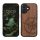 Etui Kwmobile do Apple iPhone 16, brązowe, drewno/silikon, KWM000022US001C