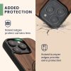 Etui Kwmobile do Apple iPhone 16 Pro, brązowe, drewno/silikon, KWM000022UT001C