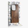 Etui Kwmobile do Apple iPhone 16 Pro, brązowe, drewno/silikon, KWM000022UT001C