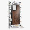 Etui Kwmobile do Apple iPhone 16 Pro Max, brązowe, drewno/silikon, KWM000022UU001C