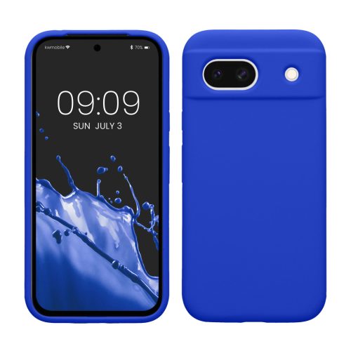 Etui Kwmobile do Google Pixel 8a, niebieskie, silikonowe, KWM000020KQ031C