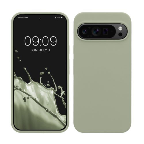 Etui Kwmobile do Google Pixel 9 Pro XL, jasnozielone, silikonowe, KWM000020PV012C
