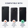 Zestaw etui i folii ochronnych Kwmobile do Samsung Galaxy Xcover 5, czarny, ekoskóra/silikon, KWM000021UY001C