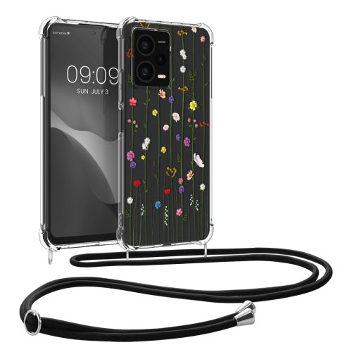 Etui Kwmobile ze smyczą do Xiaomi Redmi Note 12 Pro 5G, wielokolorowe, silikonowe, KWM000018CU004C