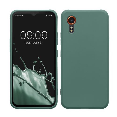 Etui Kwmobile do Samsung Galaxy Xcover 7, zielone, silikonowe, KWM000021VH006C