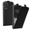 Etui Kwmobile do Samsung Galaxy S21, czarne, eko-skóra/silikon, KWM000021VM001C