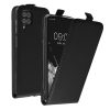 Etui Kwmobile do Samsung Galaxy A12, czarne, eko-skóra/silikon, KWM000021VO001C