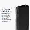 Etui Kwmobile do Samsung Galaxy A12, czarne, eko-skóra/silikon, KWM000021VO001C