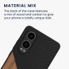 Etui Kwmobile do OnePlus Nord CE4 Lite, Brązowy/Czarny, Drewno/Silikon, KWM000022UX001C