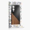Etui Kwmobile do OnePlus Nord CE4 Lite, Brązowy/Czarny, Drewno/Silikon, KWM000022UX001C