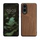 Etui Kwmobile do OnePlus Nord CE4 Lite, brązowe, drewno/silikon, KWM000022UY001C