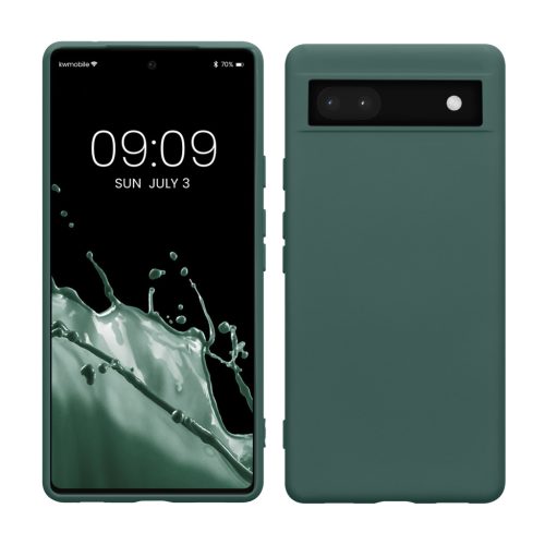 Etui Kwmobile do Google Pixel 6a, zielone, silikonowe, KWM000015OO023C