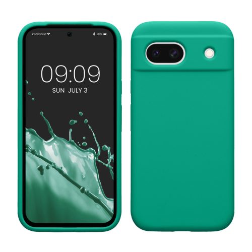 Etui Kwmobile do Google Pixel 8a, zielone, silikonowe, KWM000020KQ044C