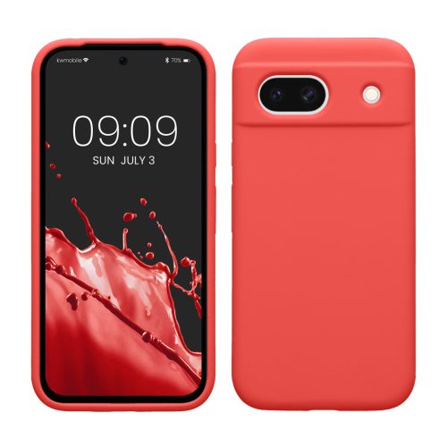 Etui Kwmobile do Google Pixel 8a, czerwone, silikonowe, KWM000020KQ050C
