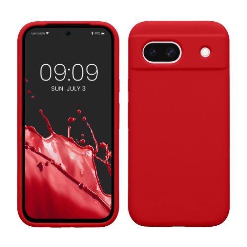 Etui Kwmobile do Google Pixel 8a, czerwone, silikonowe, KWM000020KQ051C